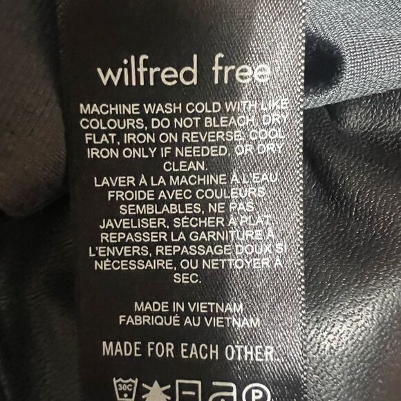 Wilfred free black vegan leggings size small rocker edgy concert punkcore - Picture 7 of 8